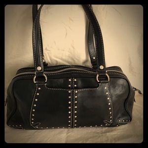 Michael Kors Black studded vintage handbag